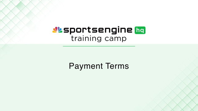 Payment Terms
